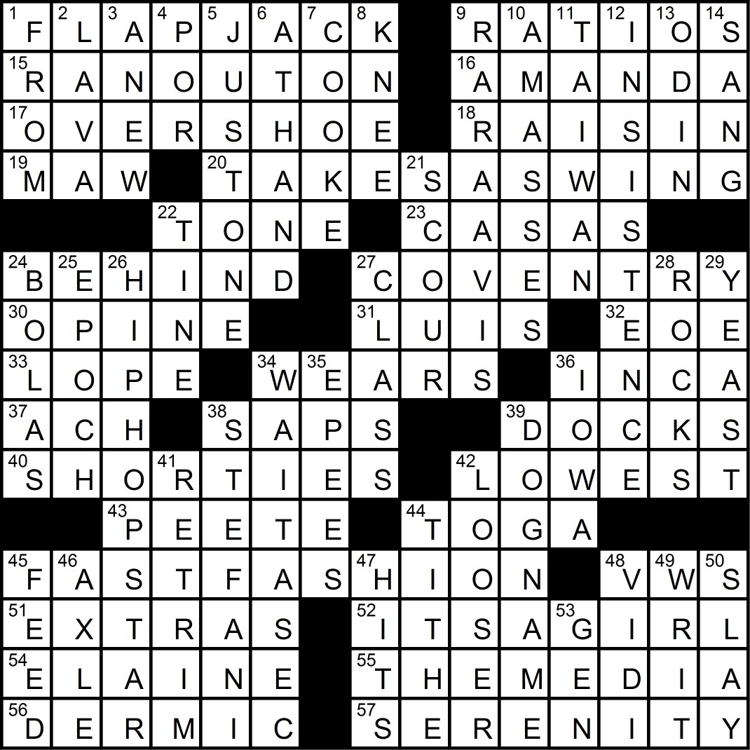 The Puzzle Society Crossword Crossing July 2018 The Puzzle Society Crossword Crossing July 2018