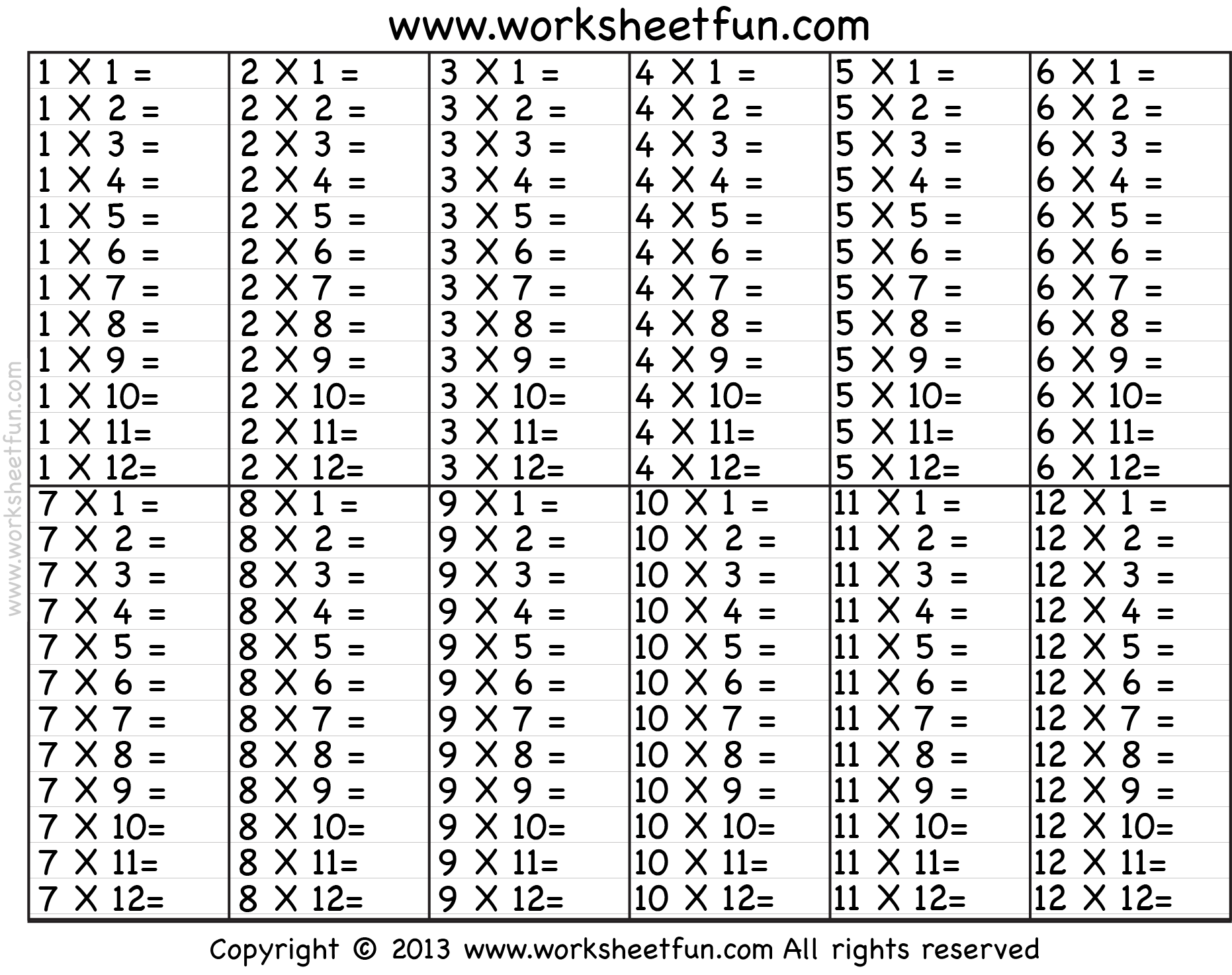 Times Table 2 12 Worksheets 1 2 3 4 5 6 7 8 9 10 11 12 13 14 15 16 17 18 19 And 20 FREE Printable Worksheets Worksheetfun Times Table 2 12 Worksheets 1 2 3 4 5 6 7 8 9 10 11 12 13 14 15 16 17 18 19 And 20 FREE Printable Worksheets Worksheetfun