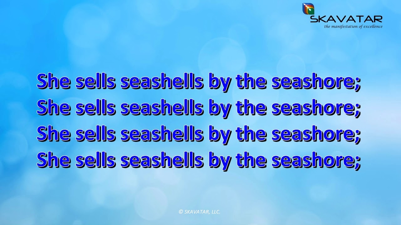 Tongue Twister She Sells Seashells By The Seashore 92 FAIL Trying YouTube