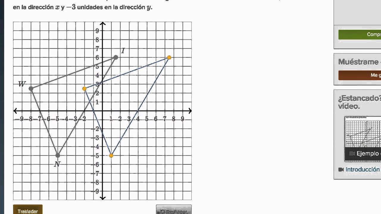 traslacion de figuras en el plano cartesiano practica