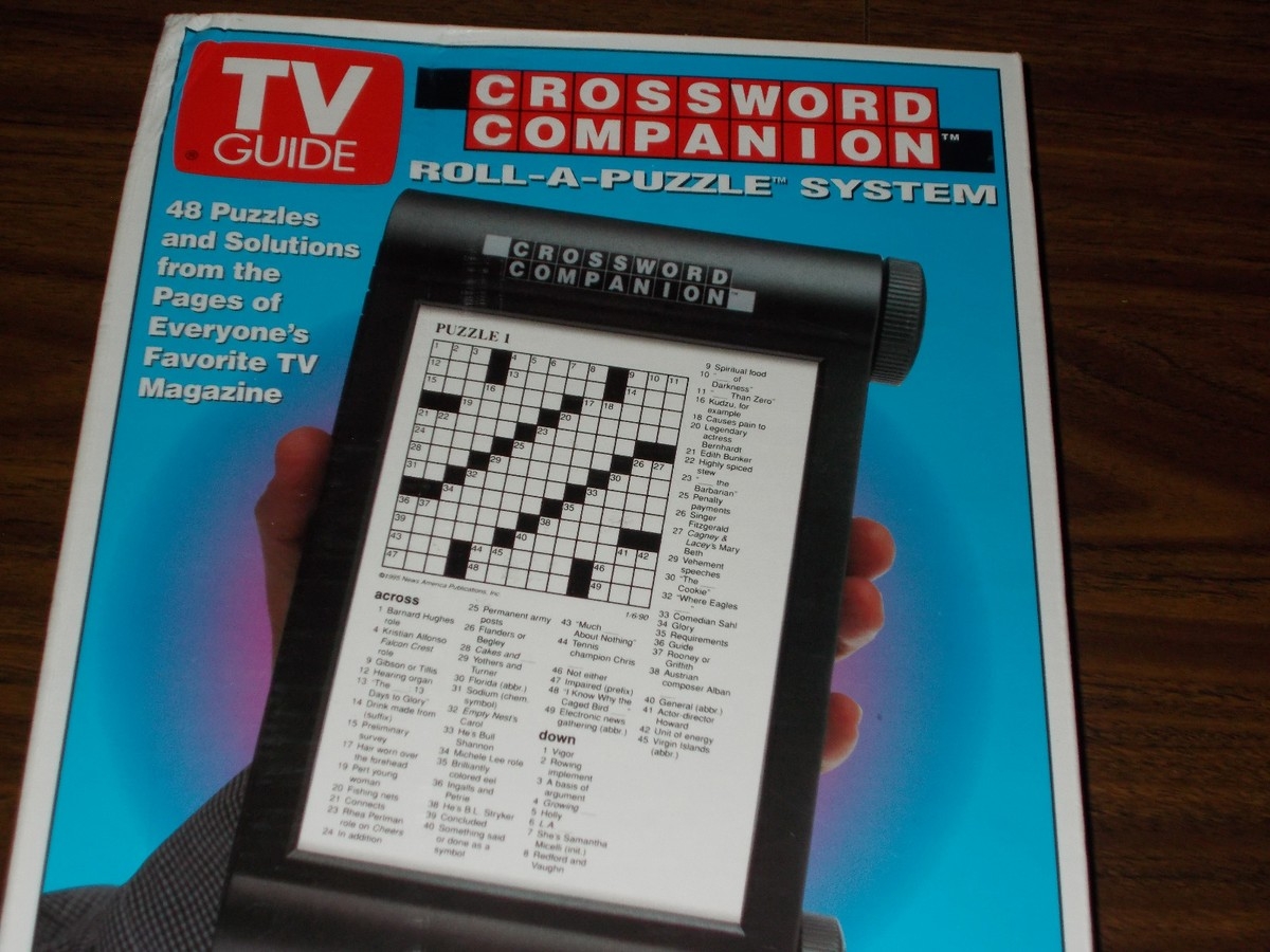 TV Guide Crossword Companion Vol 1 Roll A Puzzle System EBay TV Guide Crossword Companion Vol 1 Roll A Puzzle System EBay