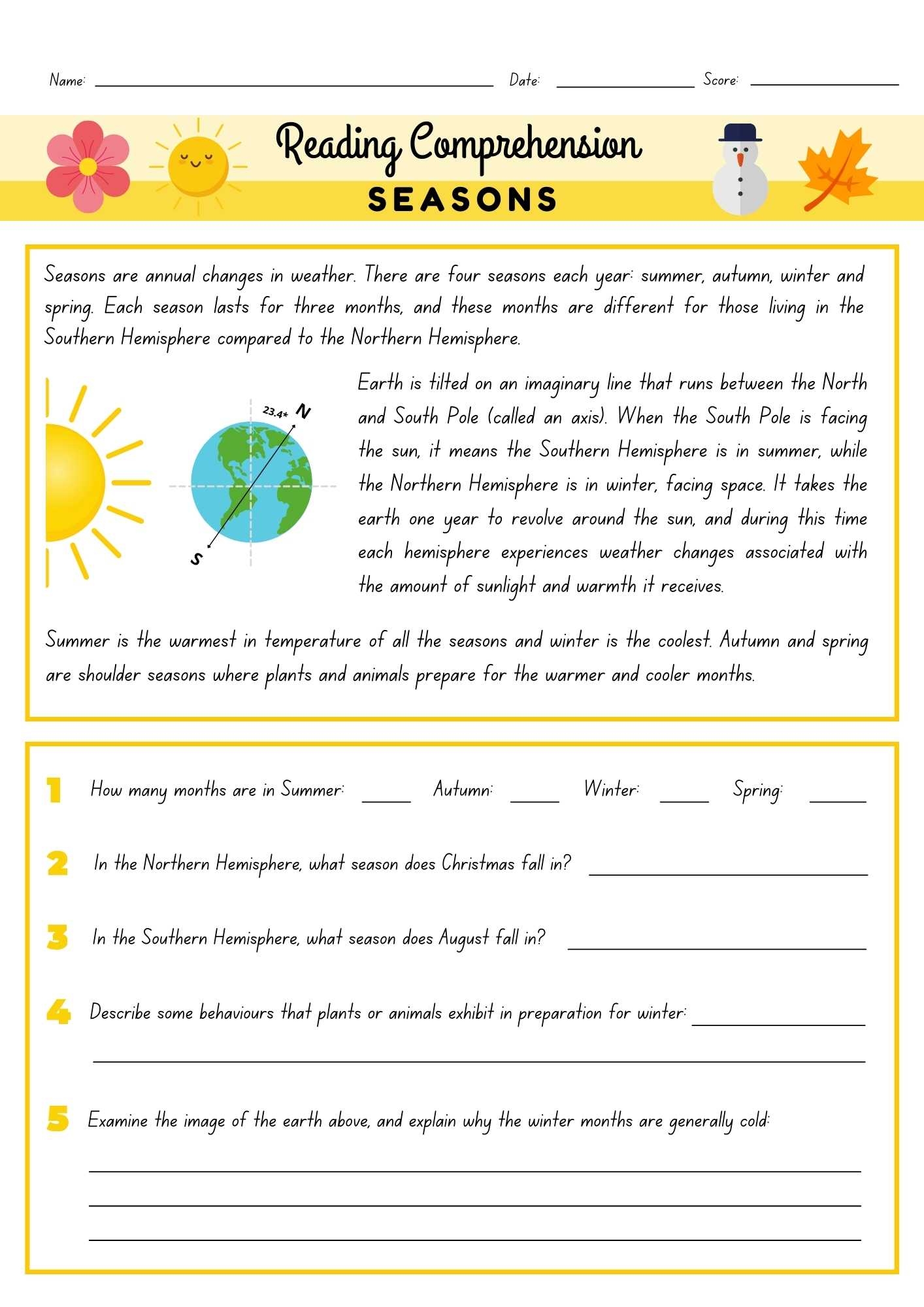 Unseen Passage For Class 4 And Class 5 Mobotoy