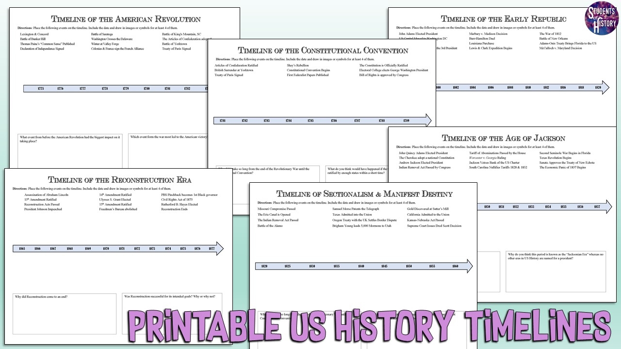 american history worksheets pdf