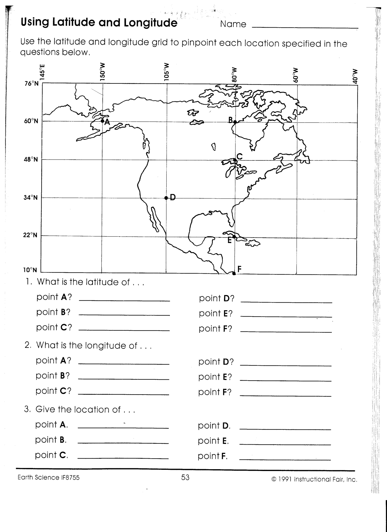 worksheets for longitude and latitude worksheets for longitude and latitude