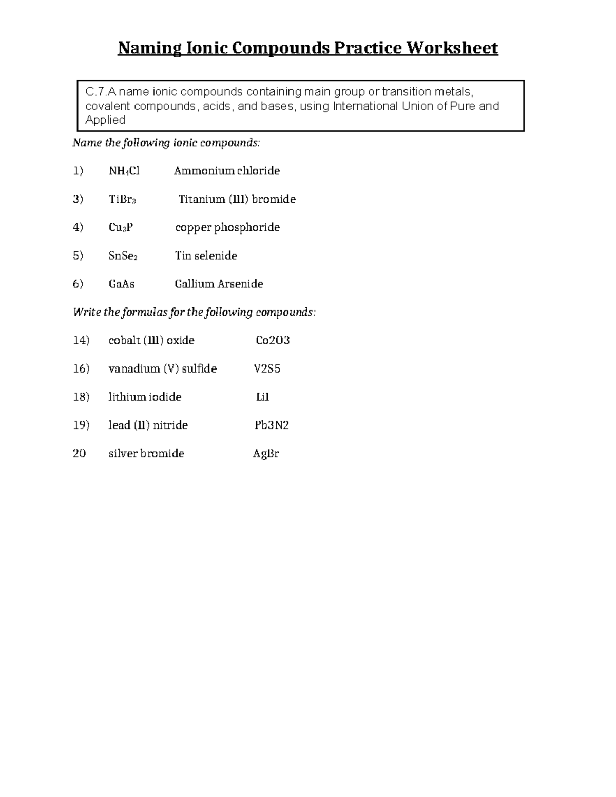 paso corto worksheet answers