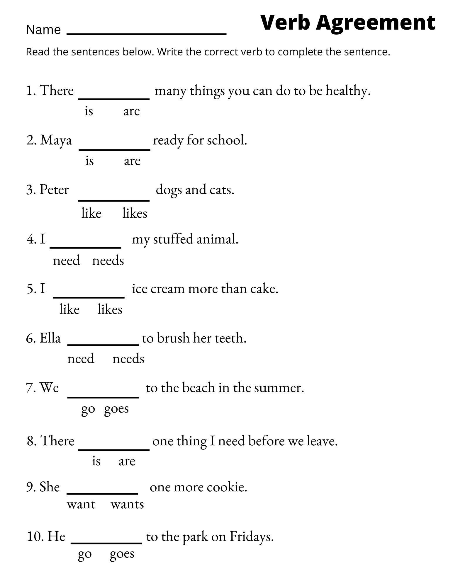 Verb Agreement Worksheets Printable 3rd And 4th Grade Sentence Worksheets Etsy Norway Verb Agreement Worksheets Printable 3rd And 4th Grade Sentence Worksheets Etsy Norway