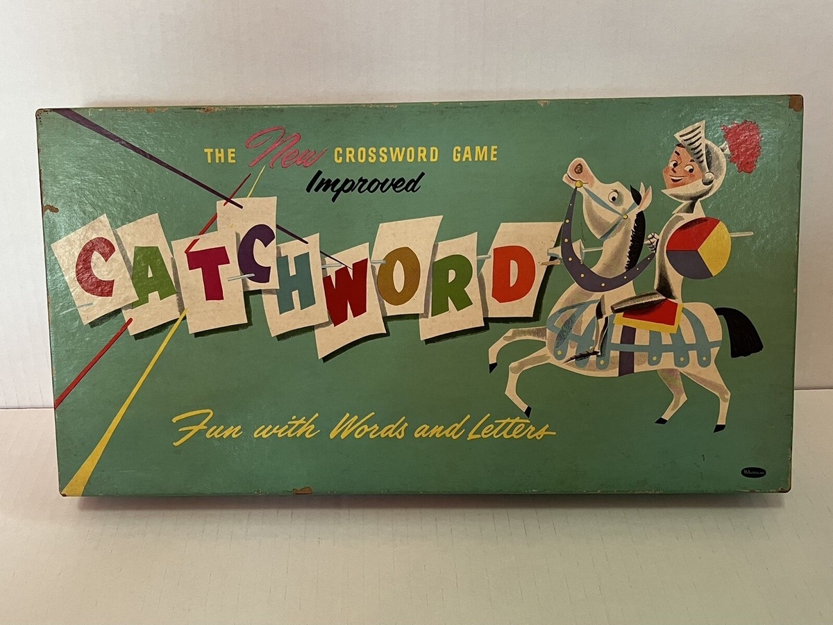 Vintage 1950s Catchword Crossword Board Game Whitman Publishing Co Made In USA EBay