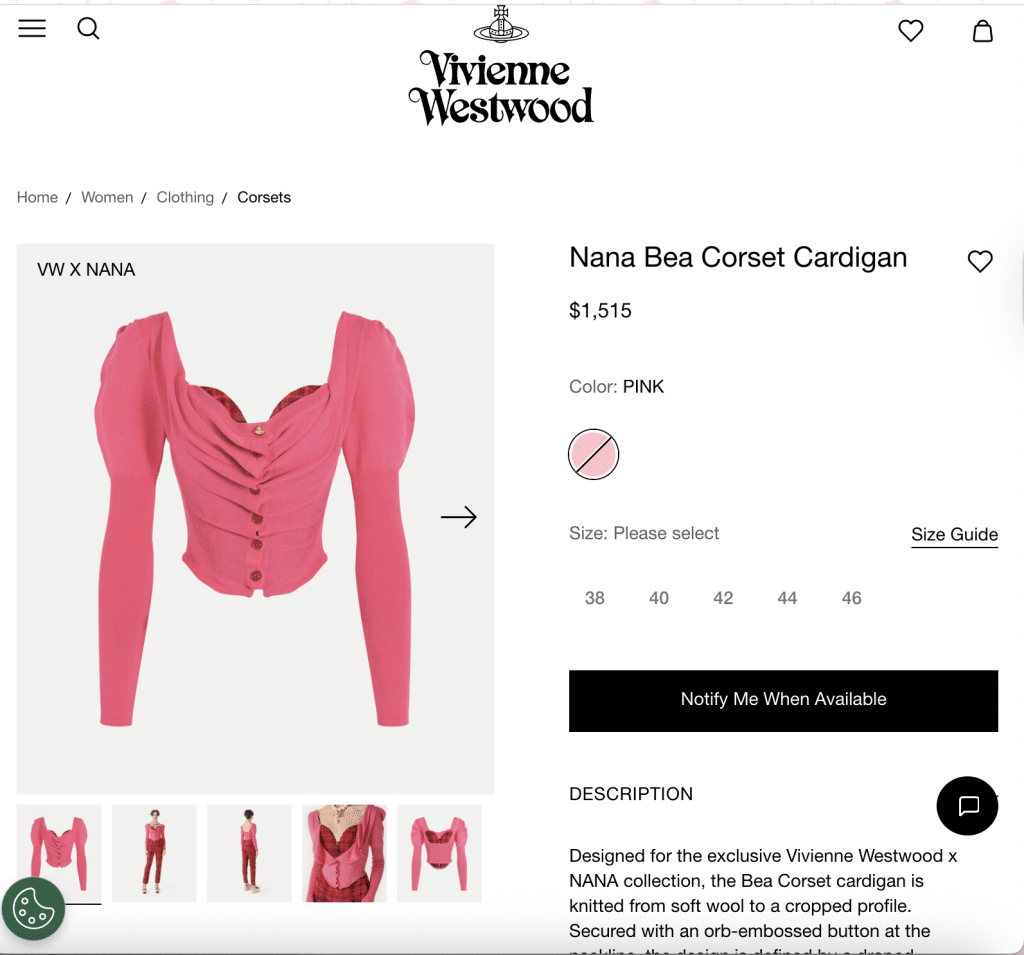 Vivienne Westwood X Nana From Pages To Your Closet Vivienne Westwood X Nana From Pages To Your Closet