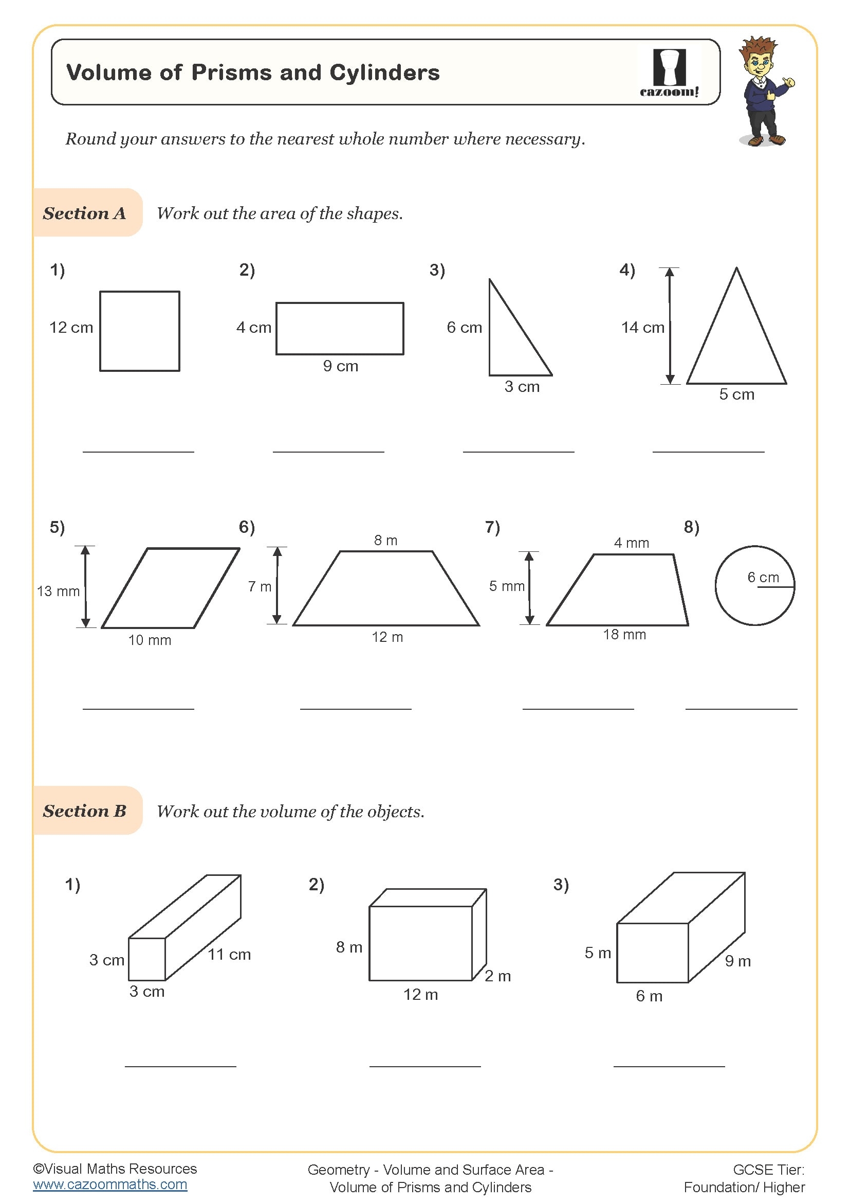 Volume Of Compound 3D Shapes Worksheet Fun And Engaging PDF Worksheets