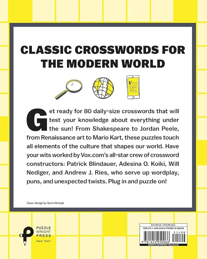 Vox Pop Culture Crosswords 80 Puzzles For Curious Minds Vox Amazon au Books