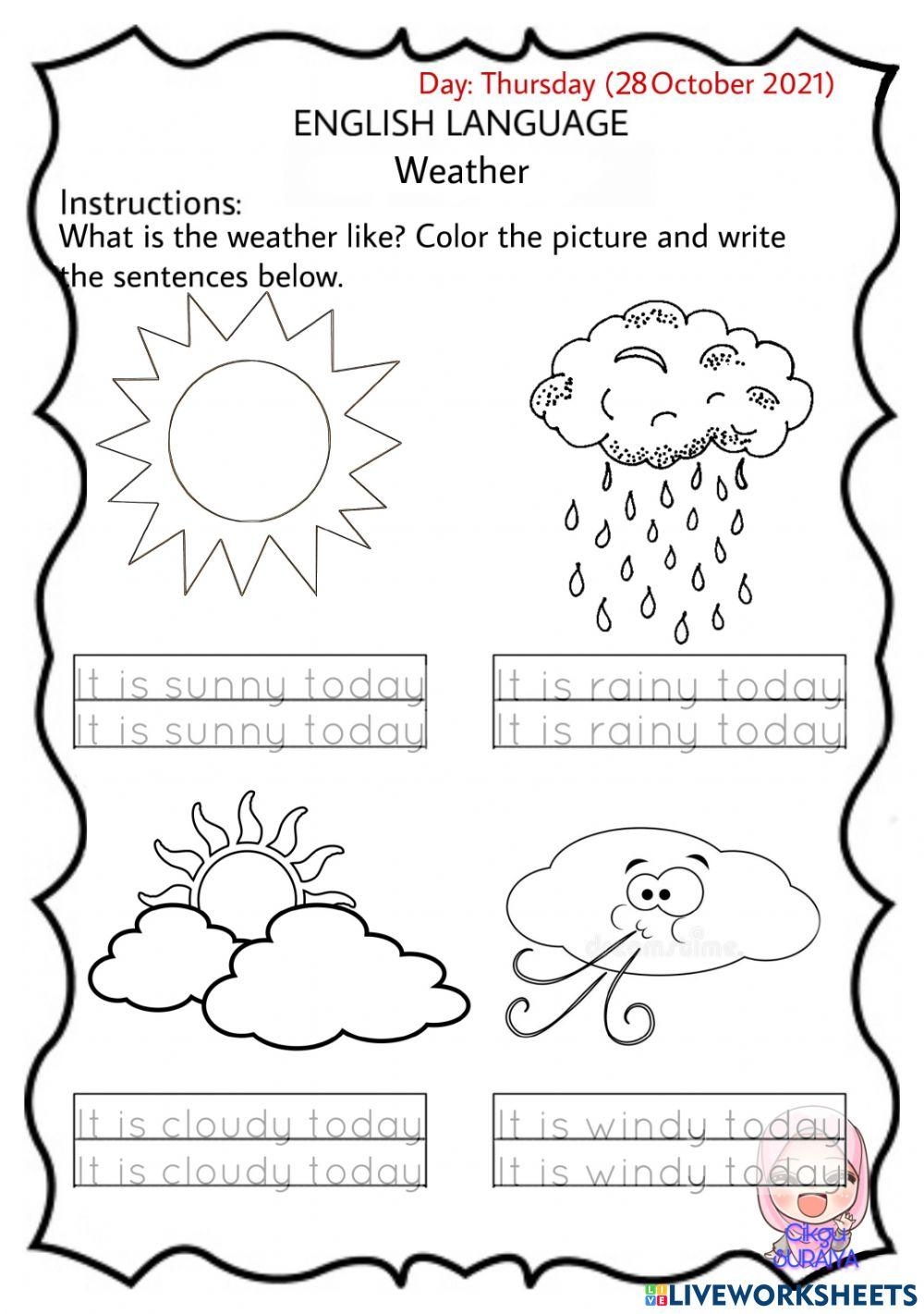 Weather Vocabulary Interactive Worksheet Listen And Match The Worksheets Library Weather Vocabulary Interactive Worksheet Listen And Match The Worksheets Library