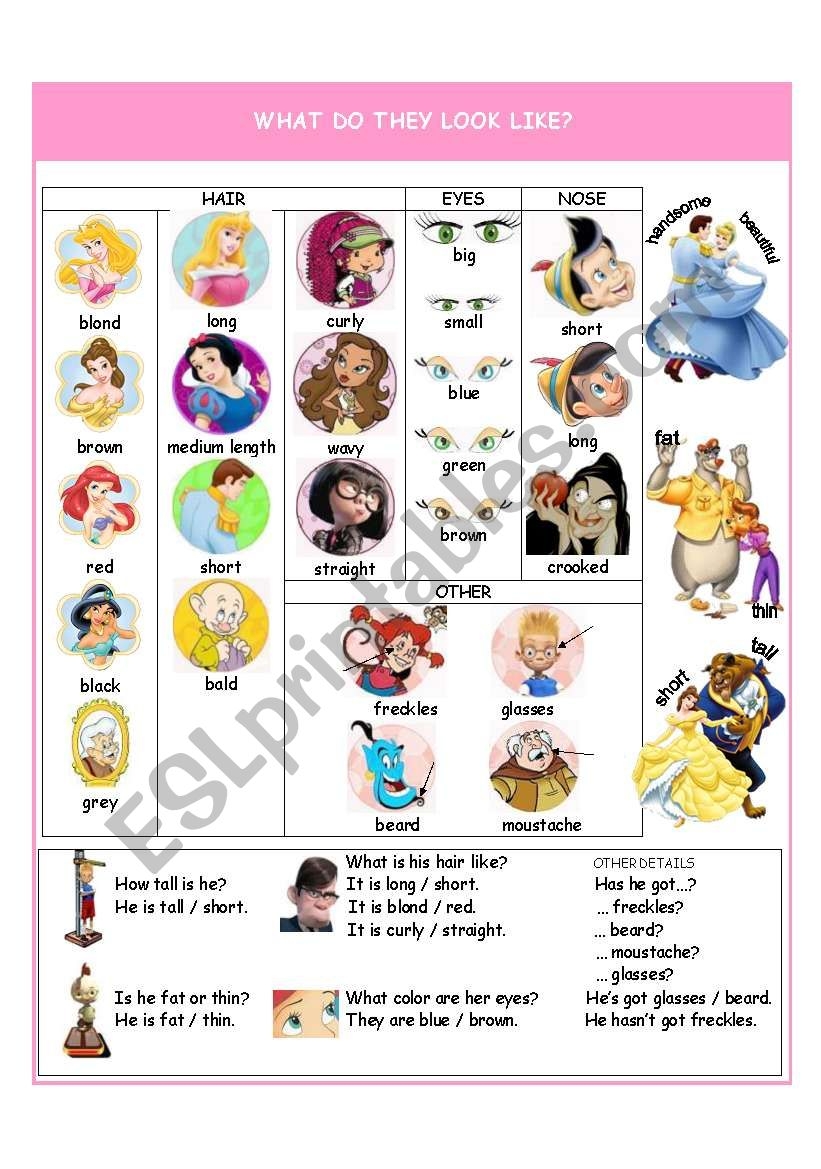 What Do They Look Like ESL Worksheet By Alisadedic What Do They Look Like ESL Worksheet By Alisadedic