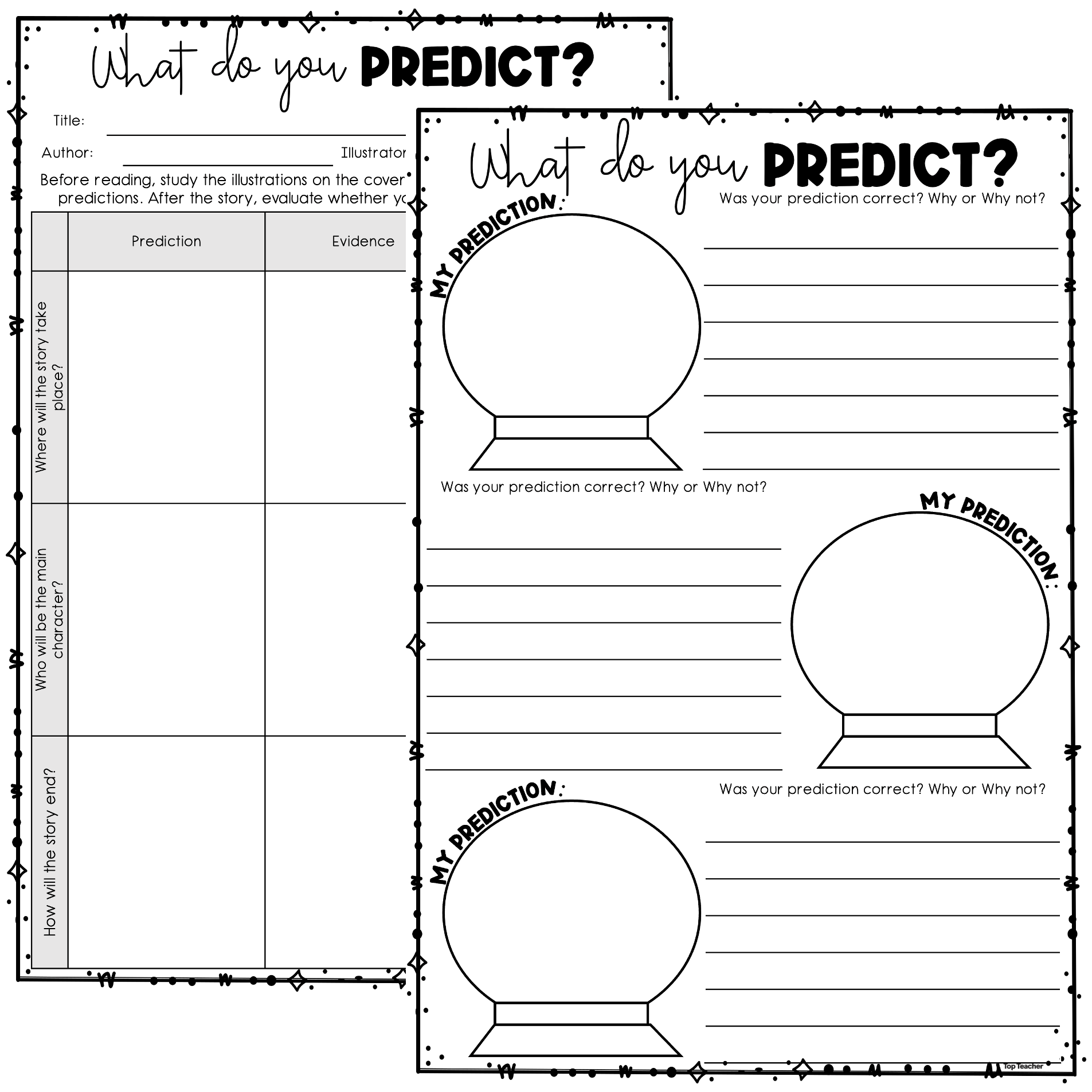 read and respond worksheets