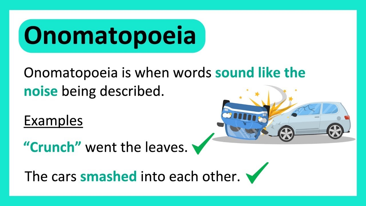 What Is ONOMATOPOEIA Learn With Examples YouTube