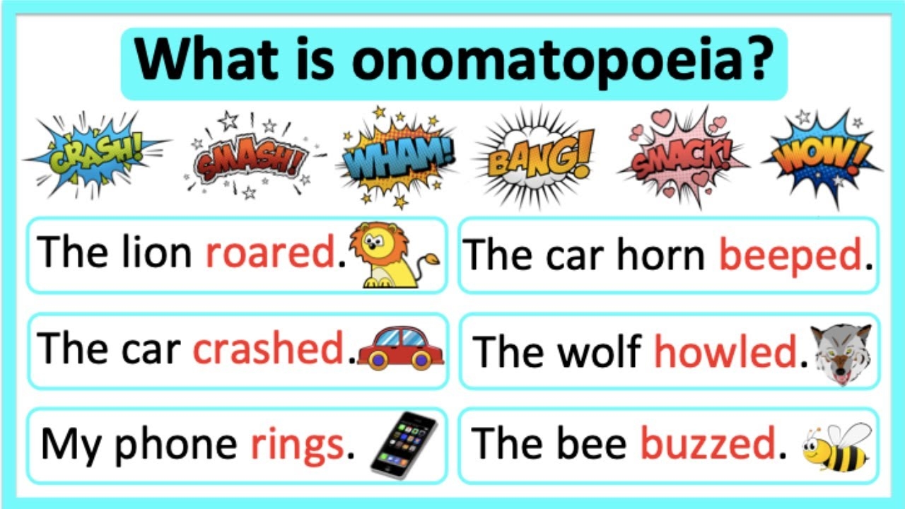 What Is Onomatopoeia Onomatopoeia In English Learn With Examples YouTube