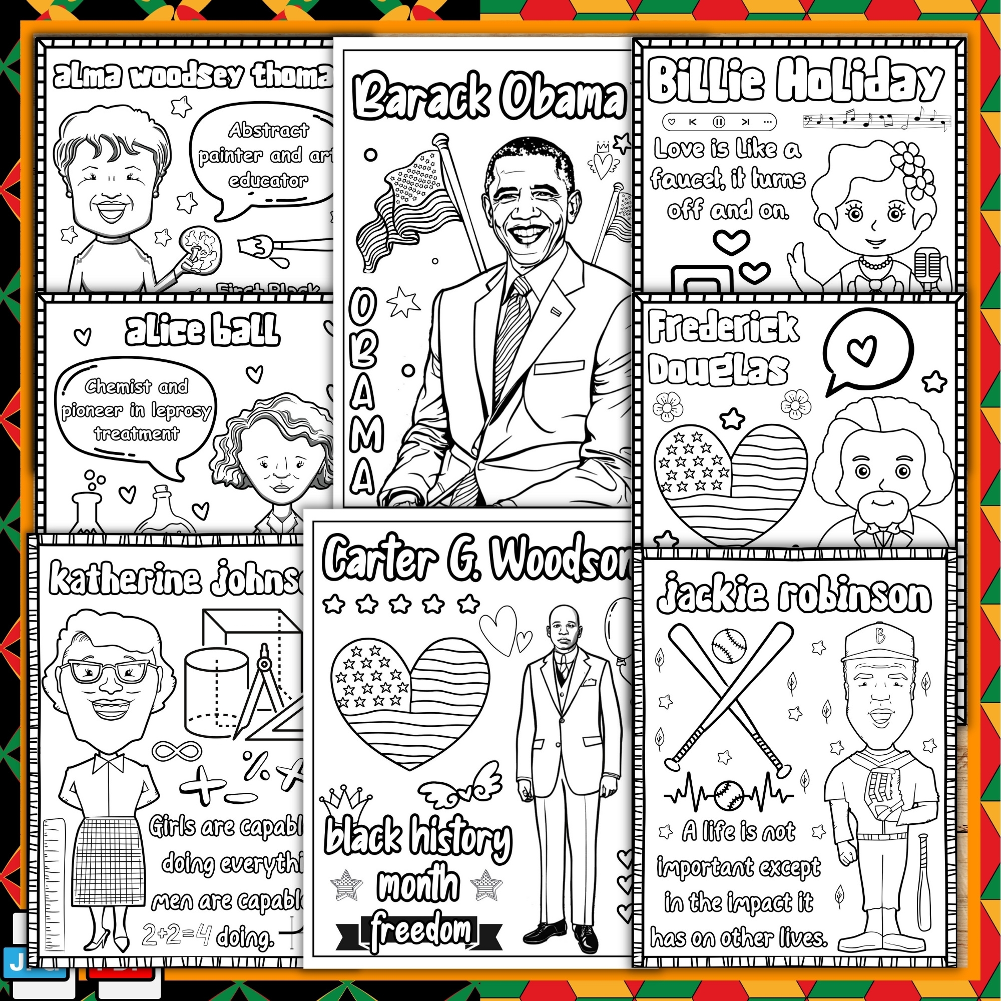 Women s Black History Month Freebies Free Leaders Coloring Pages Worksheets Classful Women s Black History Month Freebies Free Leaders Coloring Pages Worksheets Classful