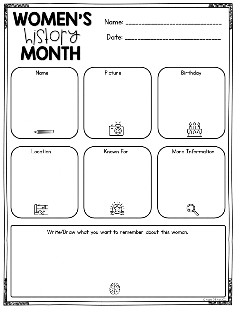 Women s History Month In K And 1 Naomi O Brien Read Like A Rockstar