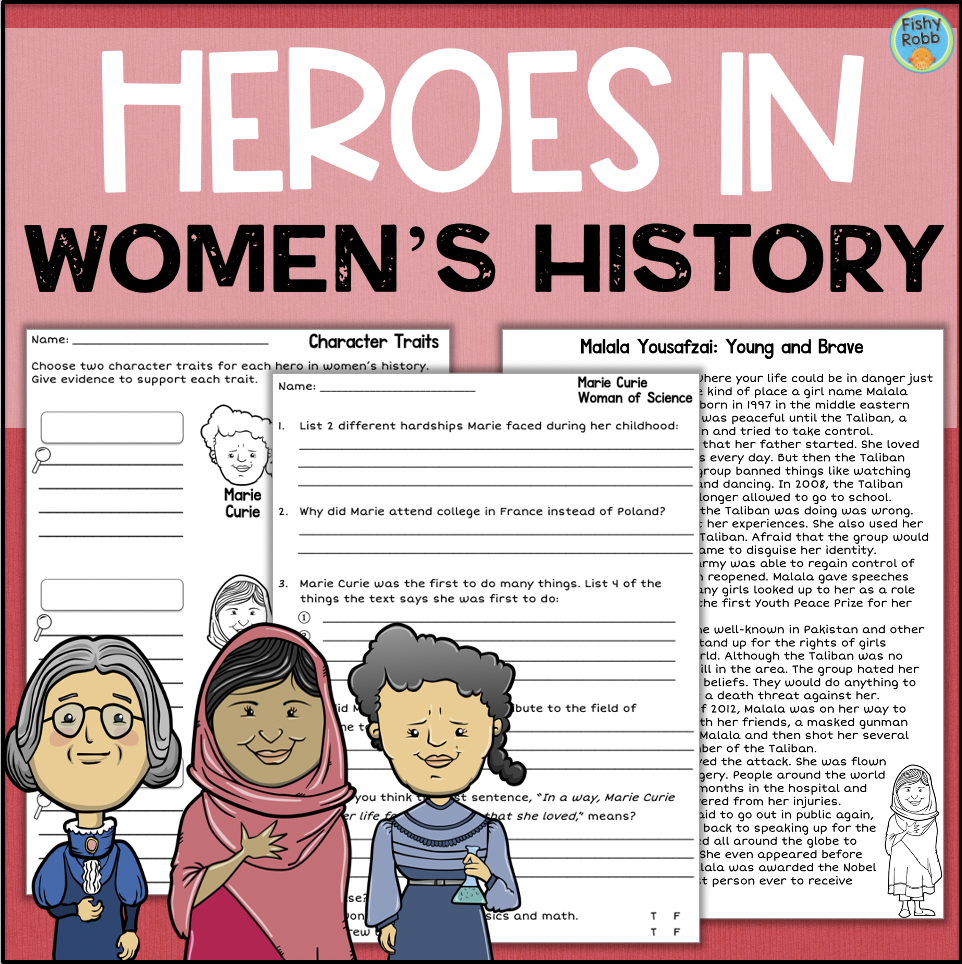 Women s History Month Reading Comprehension Made By Teachers