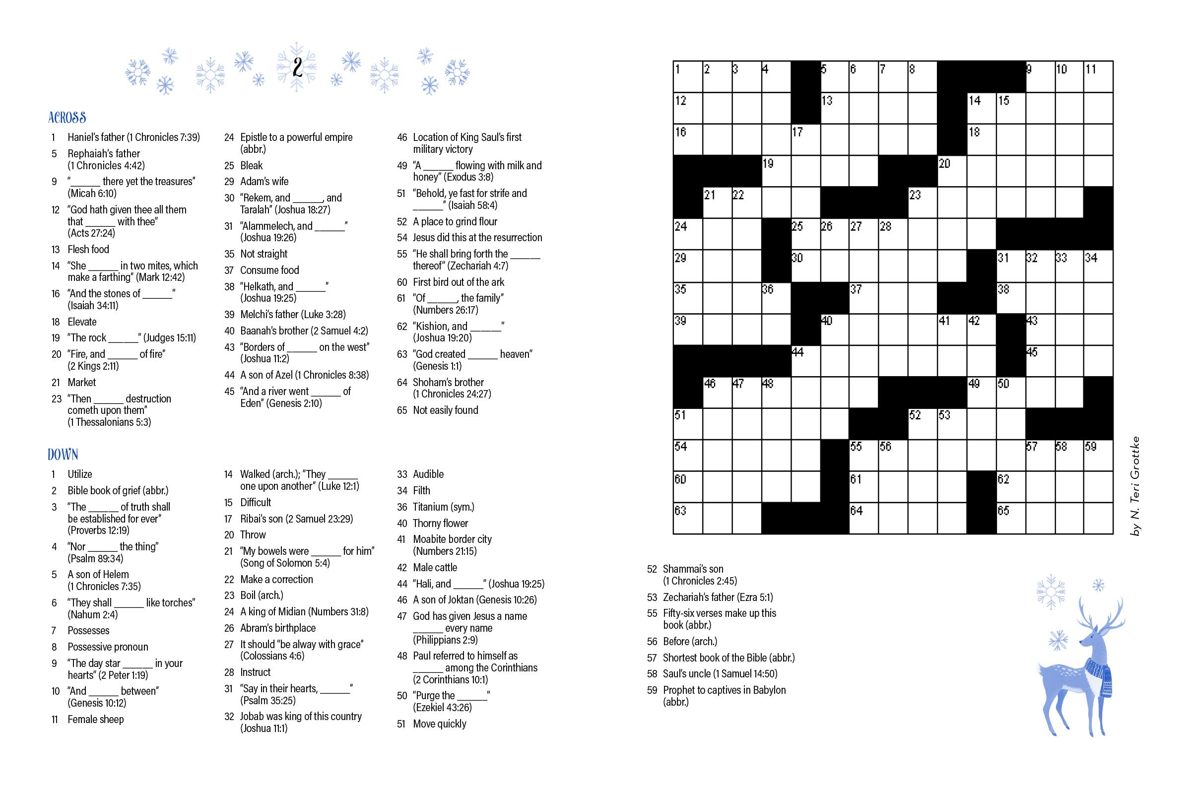 Wonderful Winter Bible Crosswords 99 Puzzles Southwest Radio Ministries SWRC