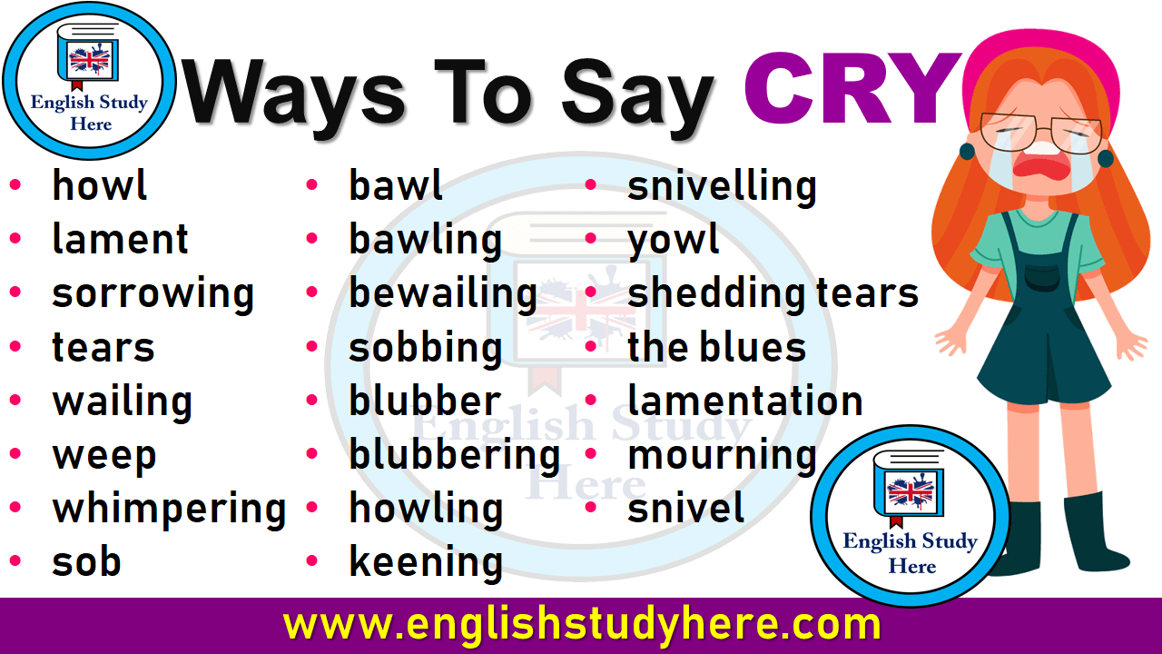 rhyming words for crying