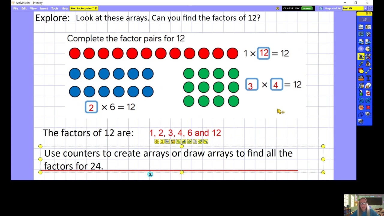factors and factor pairs